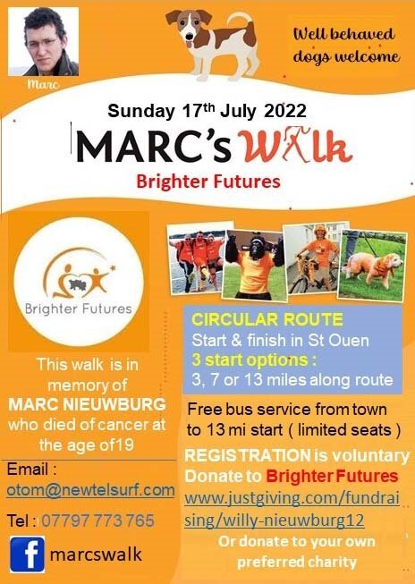 Marc's Walk in aid of Brighter Futures