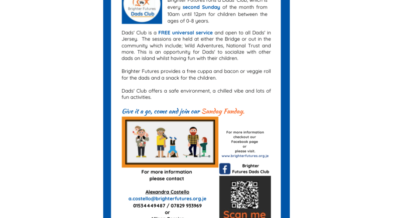13. Dads' Club - Brighter Futures Dads Club POSTER - 2023