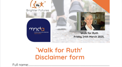 Walk for Ruth Disclaimer form