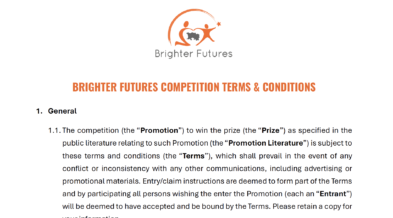 Full Terms and Conditions of competition