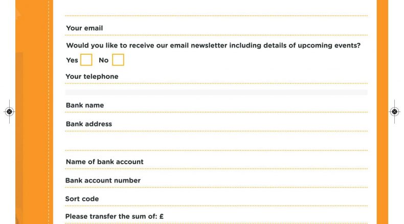 Standing order form